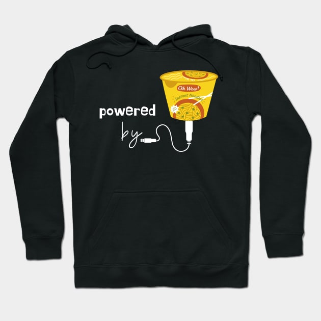 Powered by Instant Ramen Hoodie by leBoosh-Designs